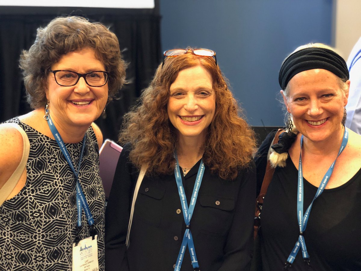 Three #SPHRs: Lori Kleiman, Cynthia Lederer and Debra Polin at SHRM to discuss #HR dept on one challenges. #HRCIPOWER