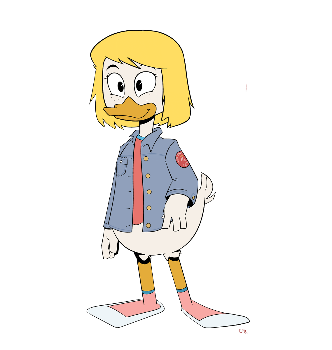 rissmoduck's tweet photo. decided 2 challenge myself with a STYLE SWAP!
tried to depict lena in Italian comics style and dickie in Ducktales '17 style!!! it was fun but! so difficult lmao https://t.co/KWL1ESlUwM