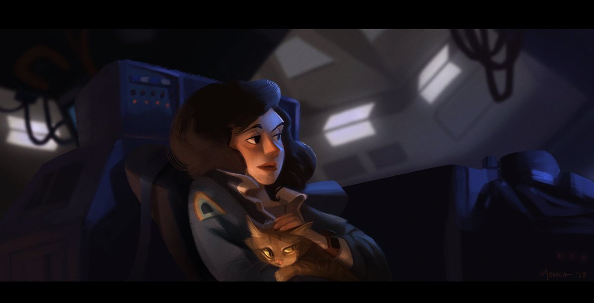 Monica_ion's tweet photo. "You there Ripley?"
"I'm right here"

A bit of Jonesy snuggles for the third instalment of "What if Pixar did Alien?"

Having a lot of fun with these! https://t.co/TeWyM9G8Ij
