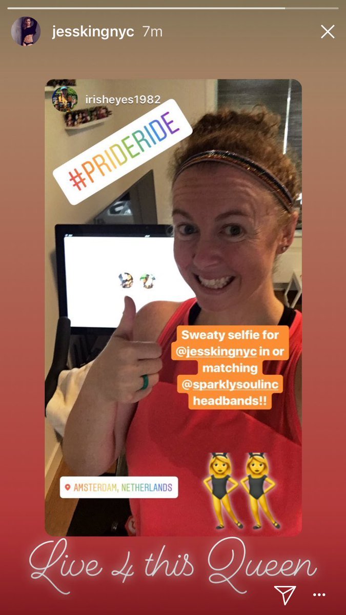 IrishEyes1982's tweet photo. Thanks for the IG story shoutout @jesskingnyc!!! β€οΈβ€οΈ #OnePeloton #ExPatRider https://t.co/a9lAJq3JRh