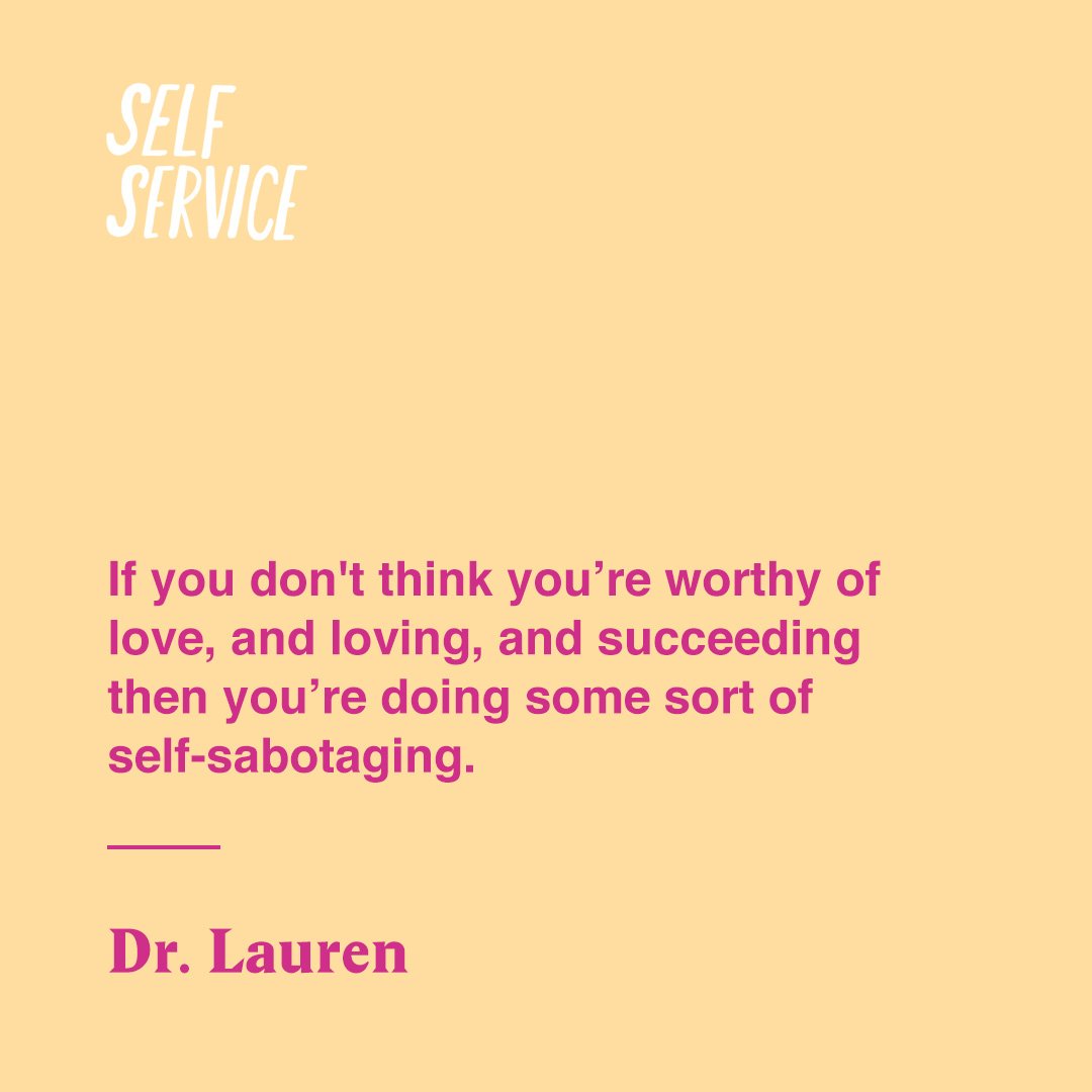 girlboss's tweet photo. Ever wondered if you're guilty of self-sabotage? On #SelfServicePodcast, @DrLHazzouri speaks to @jerico_m about how to identify signs, and how to knock it off: https://t.co/POL3mBtqS2 https://t.co/2GWIzIEOyc