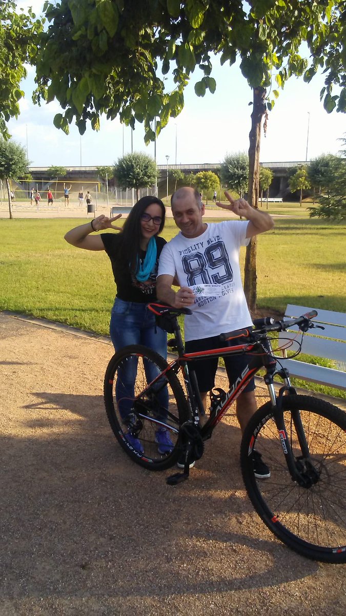 UNEXmotorsport's tweet photo. Enhorabuena al ganador de la bicicleta que sorteamos el pasado 10 de junio. Ahora a disfrutarla!!! Seguid pendientes estas semanas porque habrá más sorteos y sorpresas... #sorteobici #UNEXMotorsport https://t.co/PZwd2sDSS7