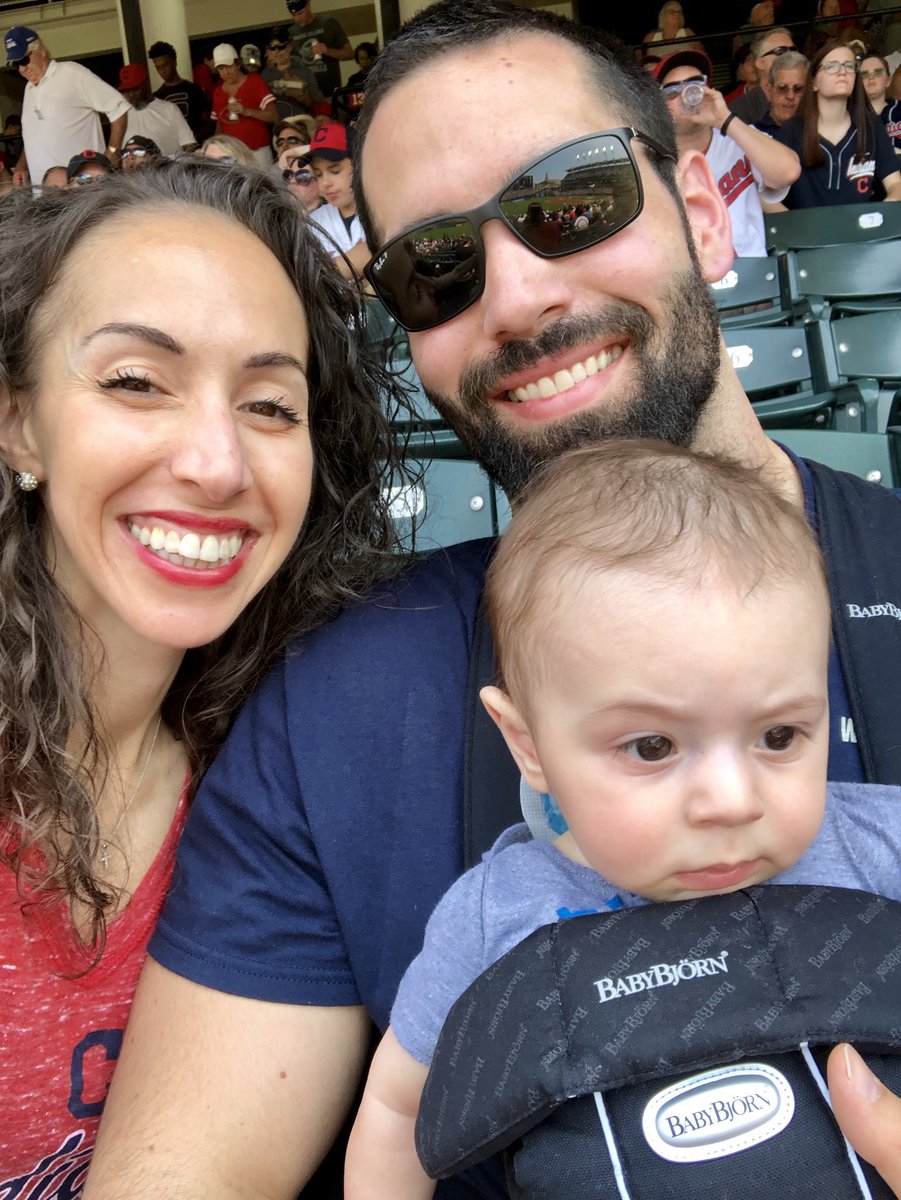 First @Indians game for this little guy #FirstFathersDay #6Months