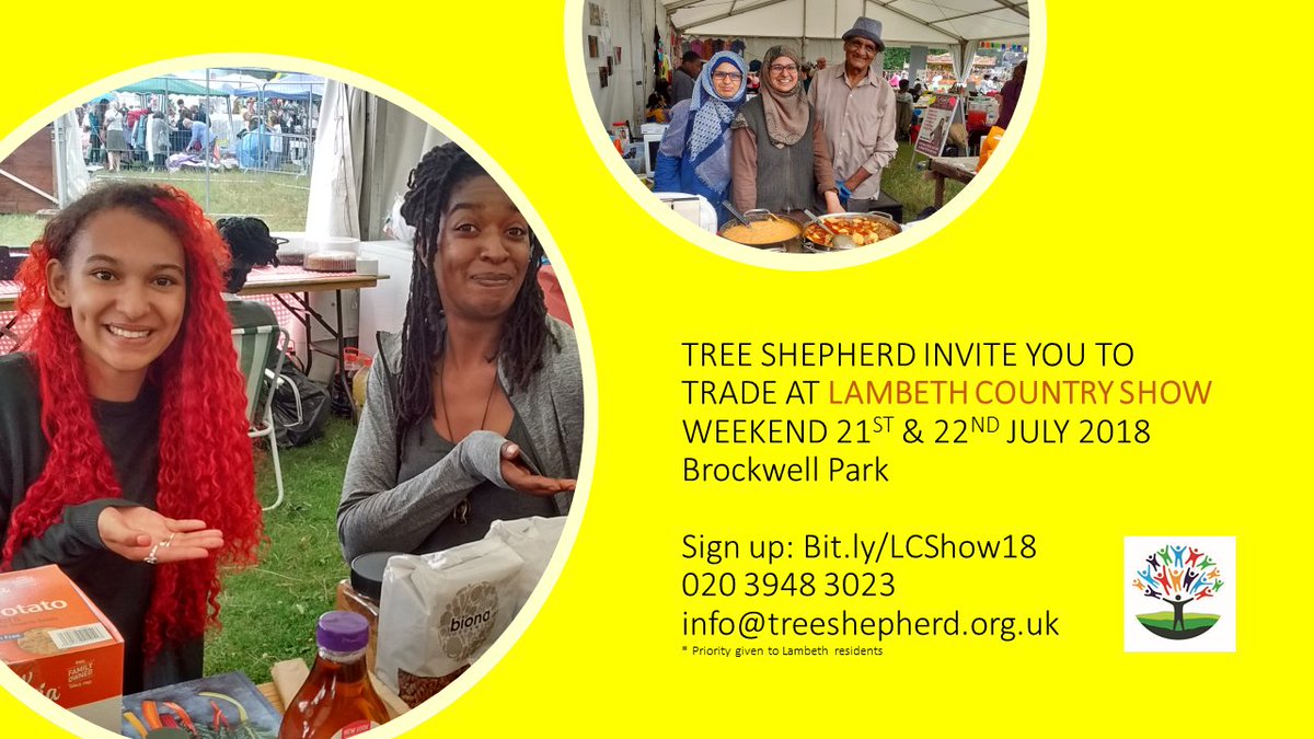 Hey traders! We still have 6 Country Show spaces to sell in our fabulous marquee. Non-food only. Grab one! All details &amp; sign up at bit.ly/LCShow18 07561 012895 <a href="/lblcountryshow/">Lambeth Country Show</a>