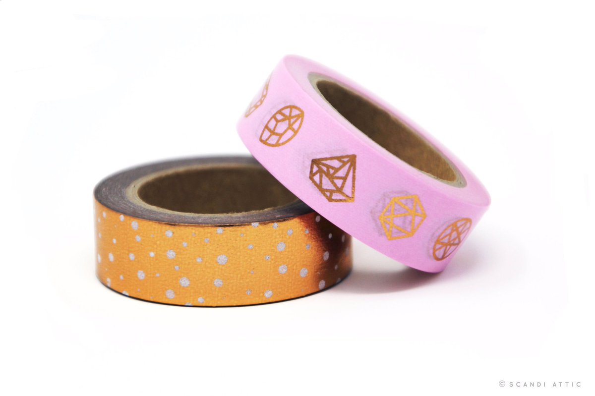 Cute metallic foil washi tapes ✨💕 Perfect for gift wrap &amp; planning! etsy.com/uk/shop/scandi… #handmadebyme #handmadehour #crafthour #etsyseller #etsyfinds #womaninbizhour