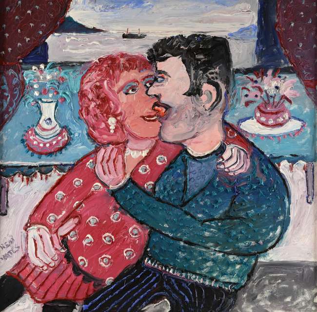 DigitalAuctions's tweet photo. Fred Yates 'The Kiss' features in @EwbankAuctions Silver, Antiques & Fine Art Sale on 21 June. Browse lots and register to bid here >> https://t.co/iapL2KhtrN #auctions #artauction #auctionmarketer https://t.co/VWjxw1W5mZ
