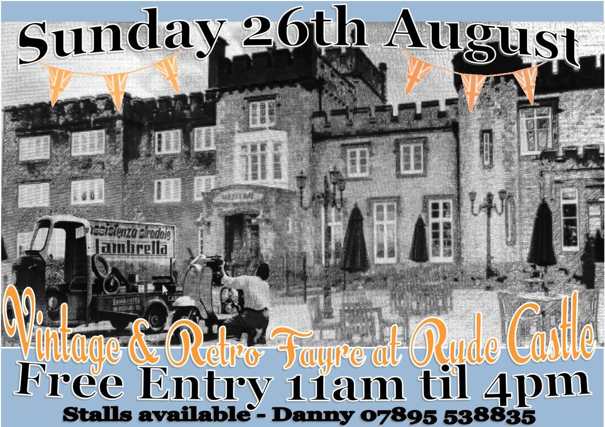 KTFSoulClub's tweet photo. Isle of Wight Scooter Rally August  Bank Holiday Weekend.
Along with a whole weekend of soulful tunes @rydecastlehotel, fun, frolics and great food, there will also be a vintage/retro fair on Sunday want a stall? https://t.co/ybmjqRt6i2