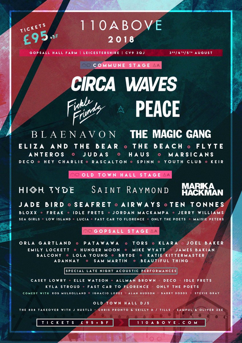 wearehightyde's tweet photo. can't wait to headline the old town hall stage at 110 above festival in august, get ur tickets now!

https://t.co/476ljKkDkW https://t.co/oCSTxtpVdO