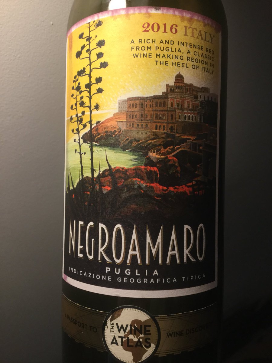 JeremyWimble's tweet photo. This is an absolute steal from @asda at under £6. Wine Atlas Negroamaro 2016 - medium-full body, plum flavour with herby, peppery finish. https://t.co/vHexUwgmFw