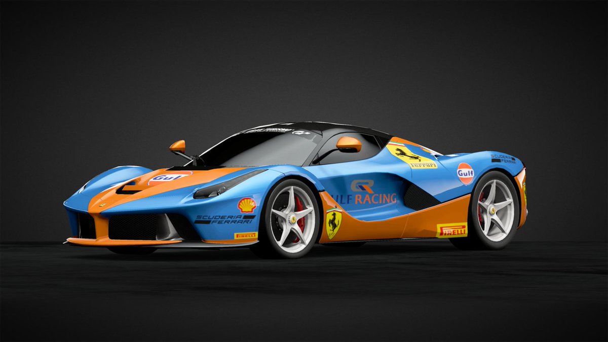 Kamil Szulecki On Twitter Granturismosport Ferrari Laferrari Livery Gulf