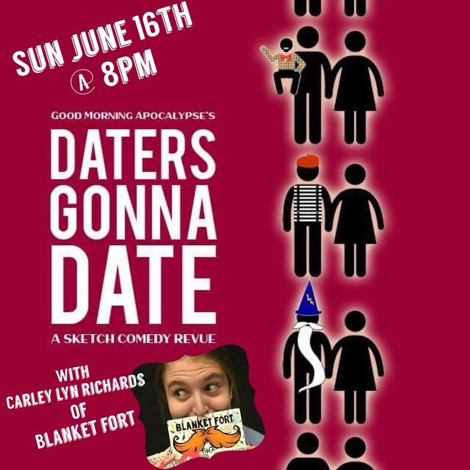 LeapingM's tweet photo. Our very own Carley Richards (AKA Xan) is guesting in Daters Gonna Date tonight!! Check it out at Arts Court Theatre tonight at 8! #ottfringe https://t.co/FL1vk4cIpo