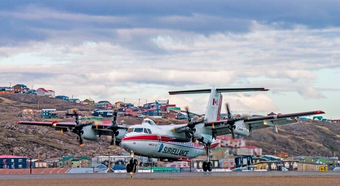 FrankReardon1's tweet photo. So looking forward to see the newly painted #CGCFR #DeHavilland Canada DHC-7-102 #Dash7 Anyone know when it’s coming to #Iqaluit #Nunavut this year? This photo was taken on JUN.16.2017 at #YFB @Transport_gc  #YFBSpotters https://t.co/Eo0q4k0Wr6