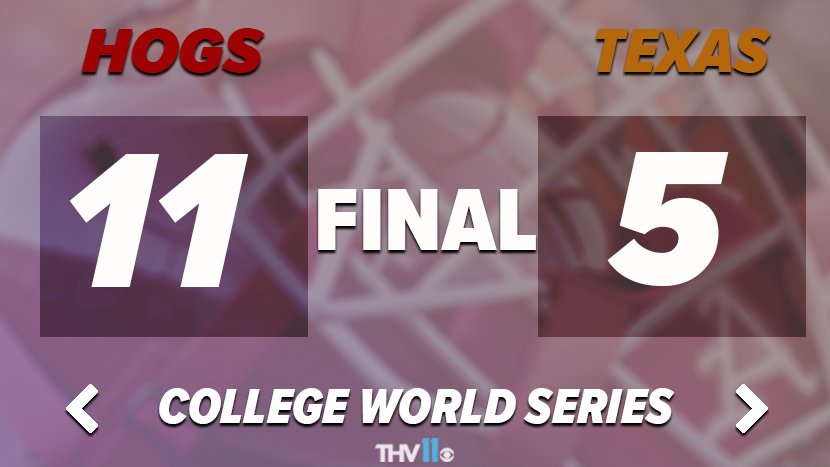 THV11's tweet photo. That's a wrap! On to the next round! #WPS #HogsOn11 #NCAACWS https://t.co/07itP0v2C2