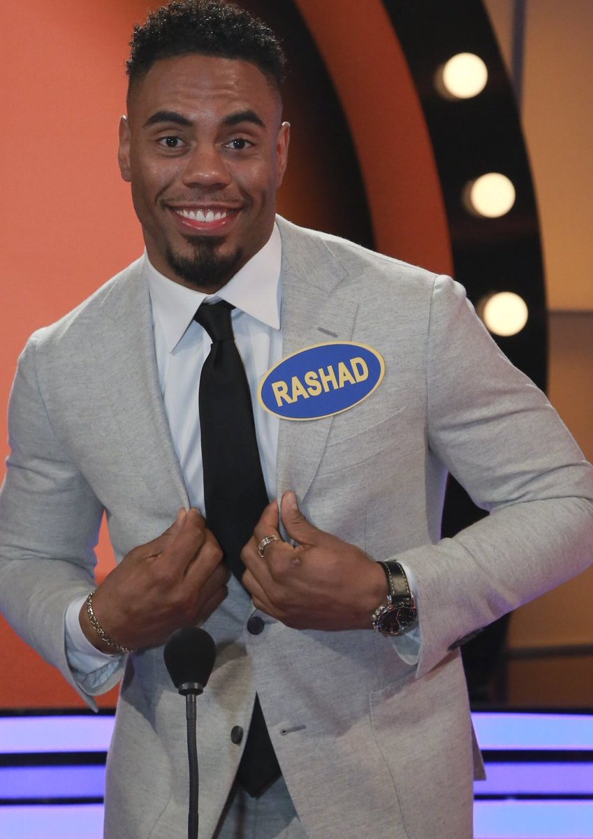 LaticiaD's tweet photo. Say what now... did @RashadJennings just admit to "specifically" being a "foot guy" 👀 #WatchOutThereNow 😂 #CelebrityFamilyFeud https://t.co/AxMFmgMG0w