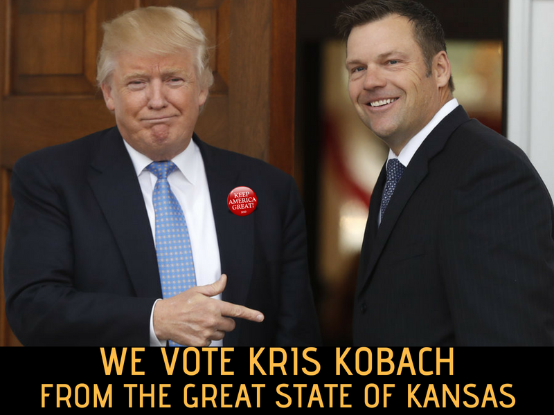 DeplorableKans1's tweet photo. #TeamKobach 
#SupportThe2ndAmendment 
#StrongBorders
#StopSanctuaryCities
#ProLife
#DeportIllegalImmigrants
#VoterID
#VoteRed https://t.co/bJgkmHjgve