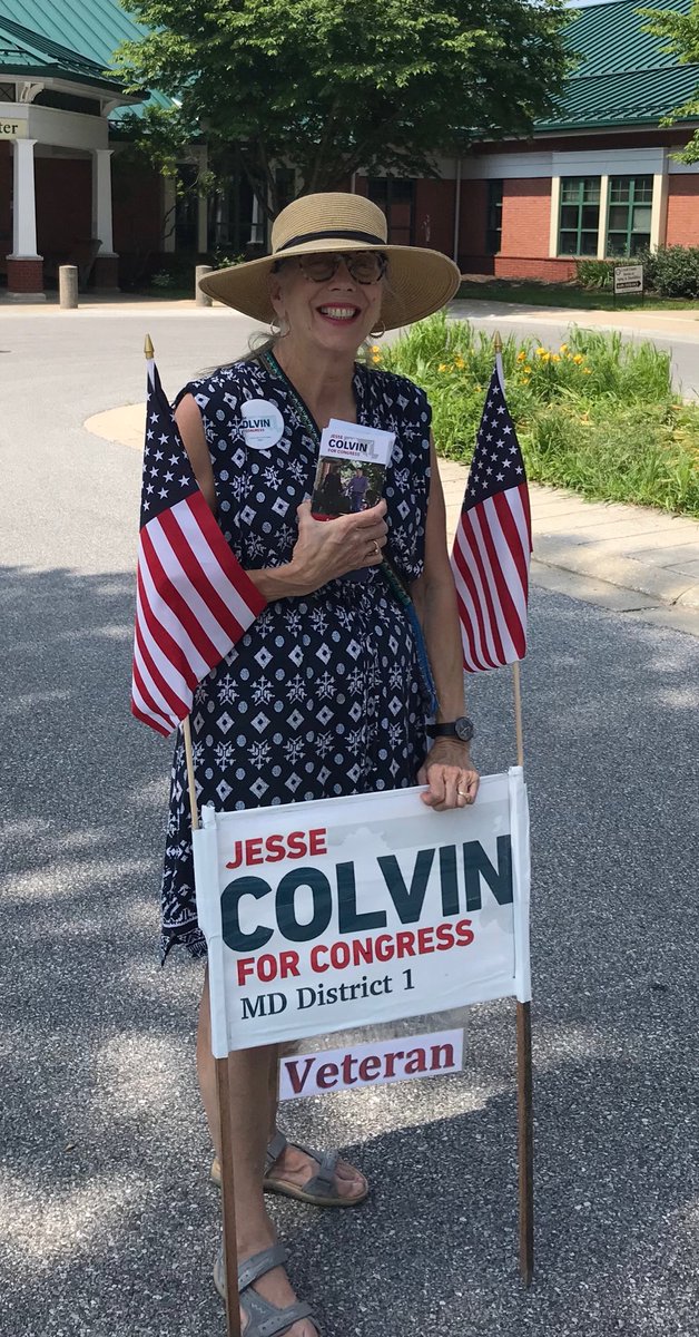ArtStewardship's tweet photo. ⁦@Colvin4Congress⁩ #Dem &amp; #Rep supporters came out for #EarlyVoting in #CarollCounty for #JesseColvin to #TurnMD01Blue https://t.co/t7DADWNSUq