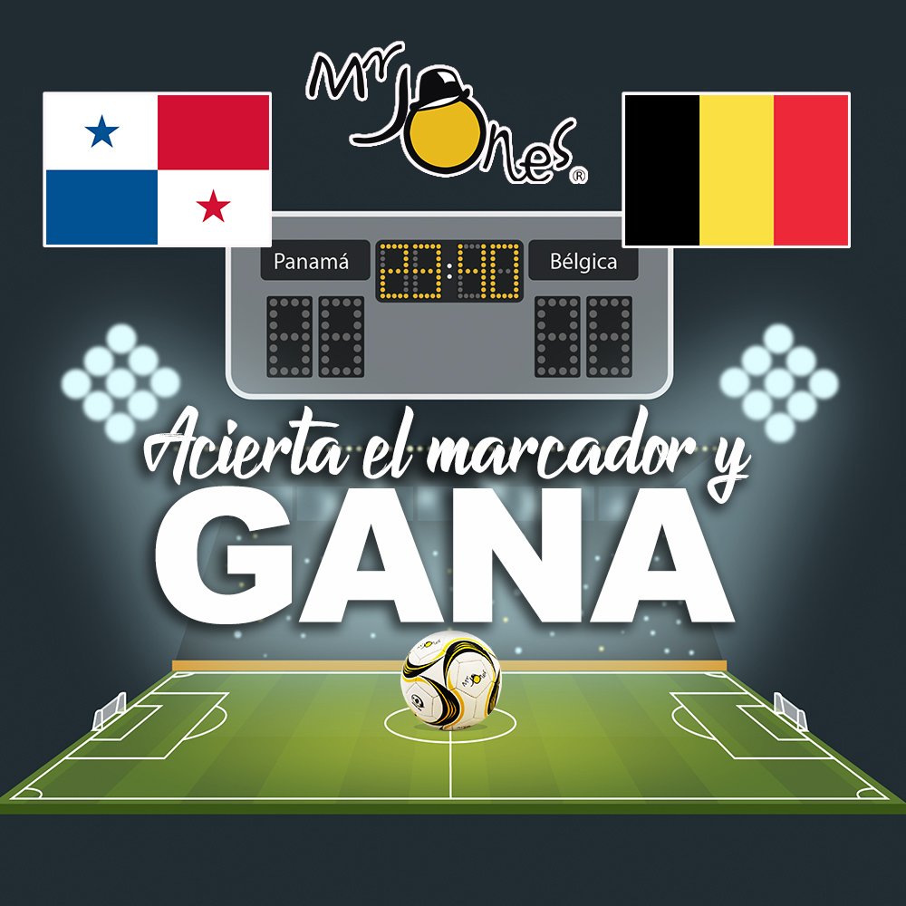 mrjonesla's tweet photo. ¡Acierta el marcador del partido y ganas certificado de B/.15.00 + balón GRATIS! ¡Sólo debes etiquetar @mrjonesla +  dos amigos para participar ! ¡TODOS SOMOS PANAMÁ!
.
.
.
#SomoslaSele #Rusia2018 #Somoslamarearoja https://t.co/rwmL7fXXEE