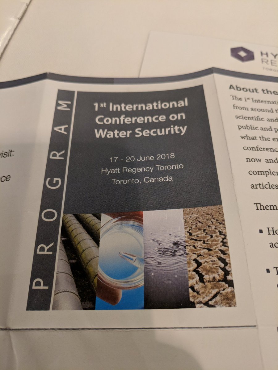 topicster's tweet photo. 1st International Conference on Water Security. Saving the world. #WSEC2018 @imperialcollege @Grantham_IC @ImperialCiveng @SSCP_DTP @PhDenEcuador https://t.co/LMTWBddrPr