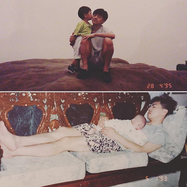 drummwill's tweet photo. blah blah happy father's day blah blah 
here's some baby me with my dad 😂 https://t.co/VSjv1v3wj4 https://t.co/l4w4g2sAmX