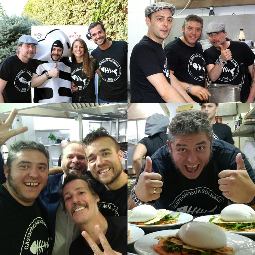 Quiero dar las gracias a Luca y a su equipo del @restaurante_daluca a Chema y Bea que junto a un grupo de energúmenos forman <a href="/GS_ONG_/">GastronomiaSolidaria</a> a mis compañeros <a href="/FernandoMChef6/">Fernando MasterChef 6</a> <a href="/DanielMChef6/">Dani</a>  <a href="/MartaMChef6/">Marta Verona</a> y <a href="/FabioMChef6/">Fabio MasterChef 6</a> y a los asistentes por pasármelo como un enano.