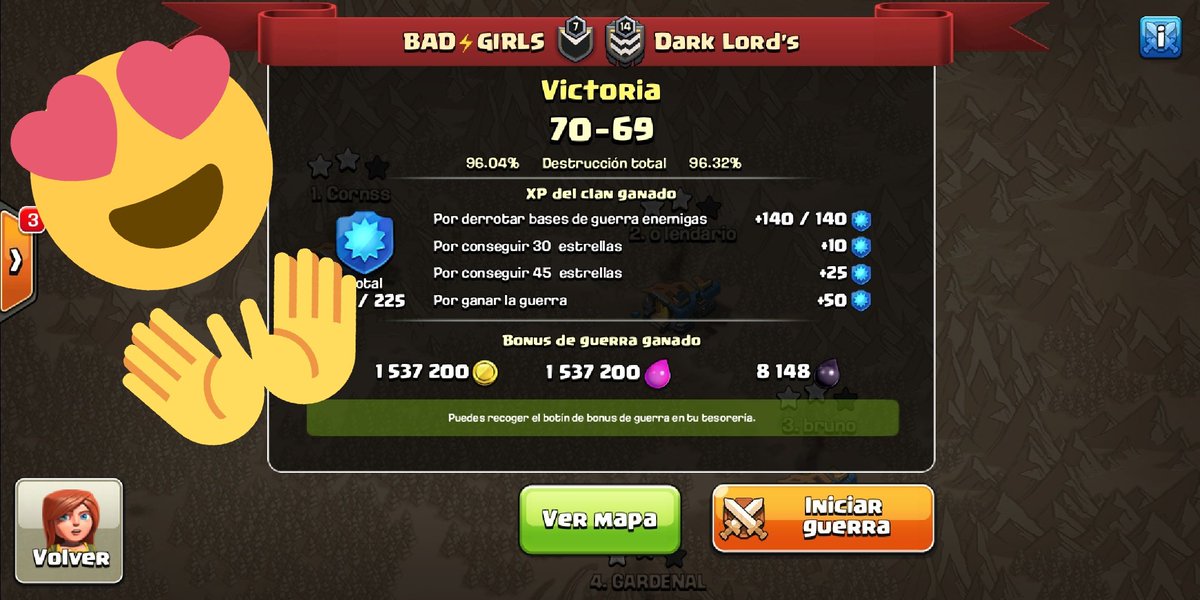 Feliz de nuestras bellas guerreras! 💪 Final de infarto! Felicitaciones a todas esas grandes pleneras. Ataques OP 😍👌💕