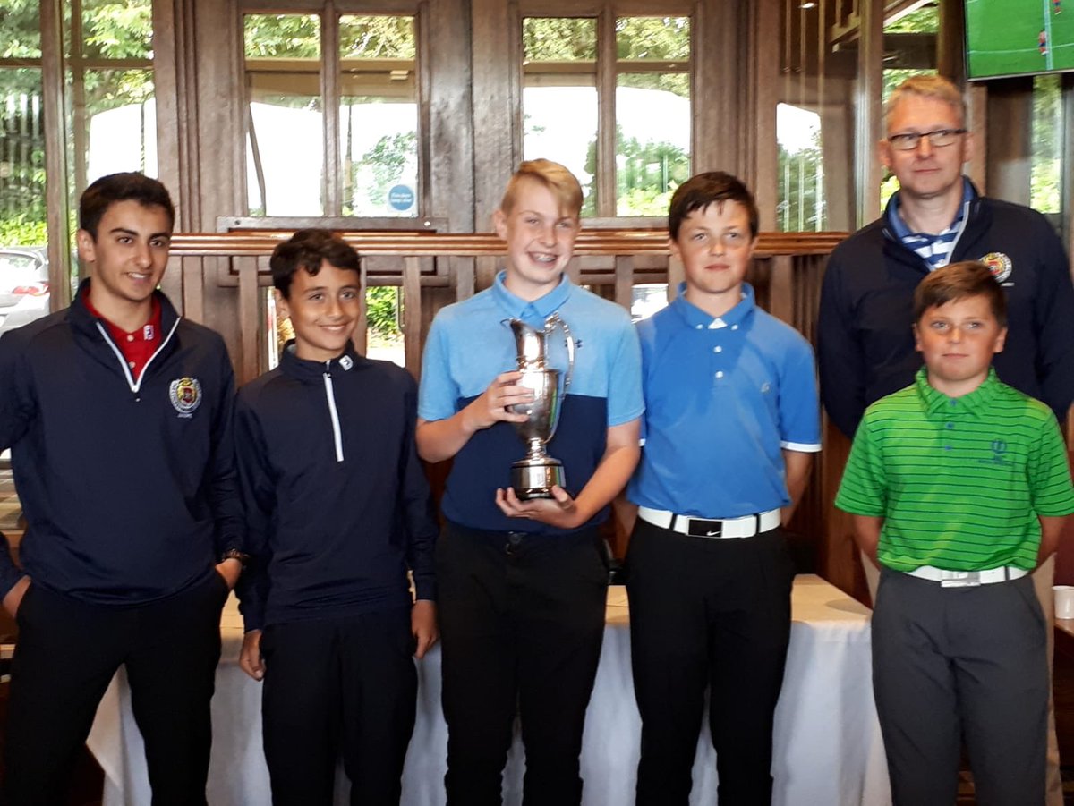 CosbyGolfClub's tweet photo. Super proud of our juniors today. At The Leics Festival we won the team Gross (Will, Ethan, Millen, Sam & Cameron) then Jessie, Harriet & Alex all won prizes. We took 13 and they all had a brilliant day #golf https://t.co/d2IIzokNYB