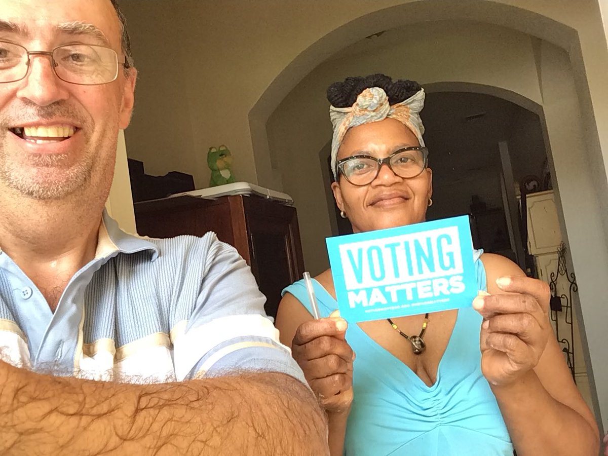 JFHForCongress's tweet image. Fantastic day out in #FL26, spending Father’s Day canvassing with voters because #VotingMatters!