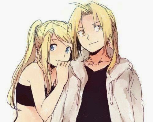 ルカ on X: Q Casal Lindo Personagens: Edward Elric e Winry