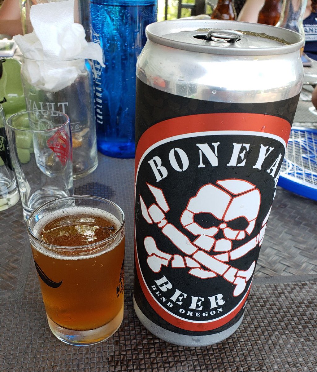 Sitting on Craig’s back deck brainstorming and trying some beers. Having a Boneyard RPM. Deeeelicious!