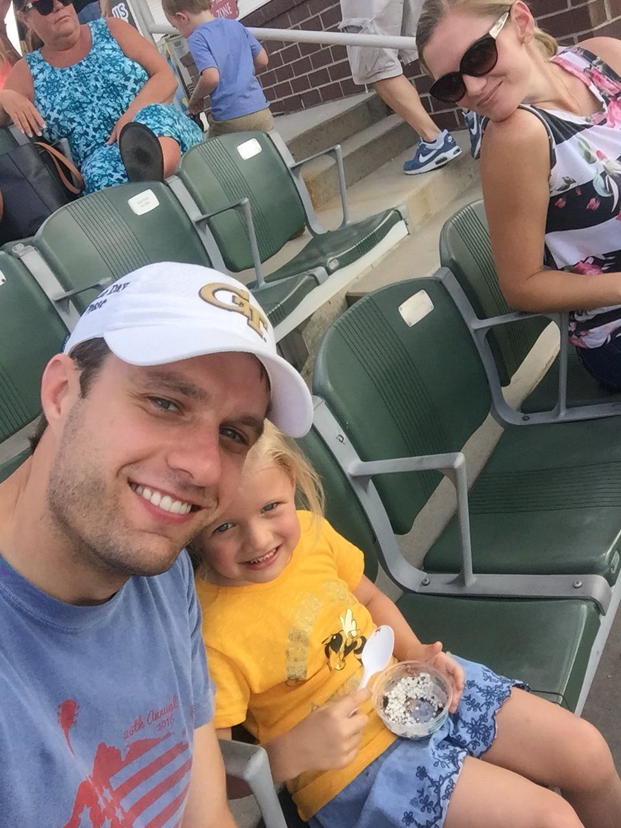 Checking out the @Intimidators game tonight in Kannapolis. Waiting for the sun to hurry up and go down!