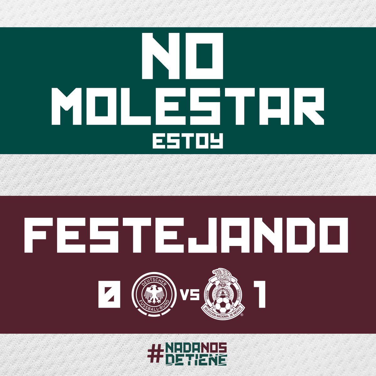 Hoy más que nunca, canta y no llores... 😉 🎉

#NadaNosDetiene | #Rusia2018
