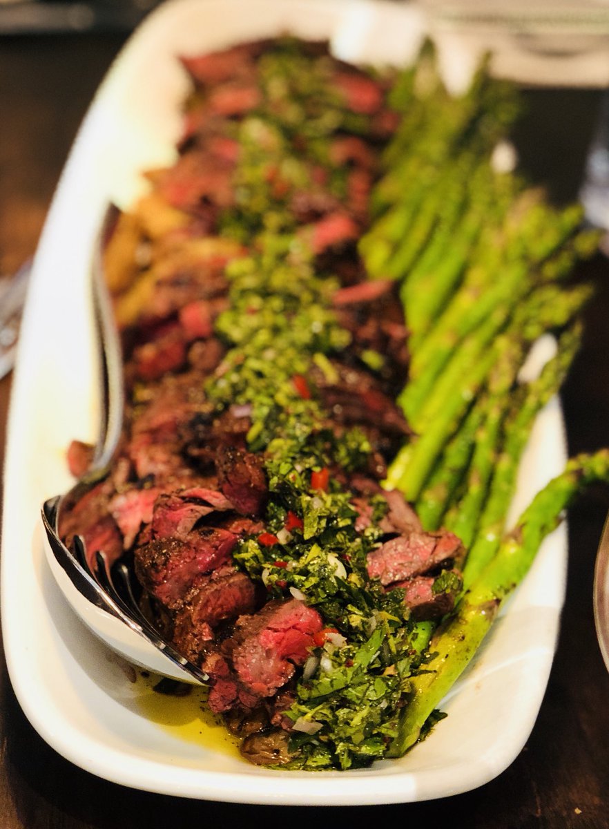Skirt steak w/chimichurri went on for days but we still managed to finish it! Great #FathersDay Hall Cab 🍷 was the winner of the day <a href="/WineBarGeorge/">George Miliotes</a>