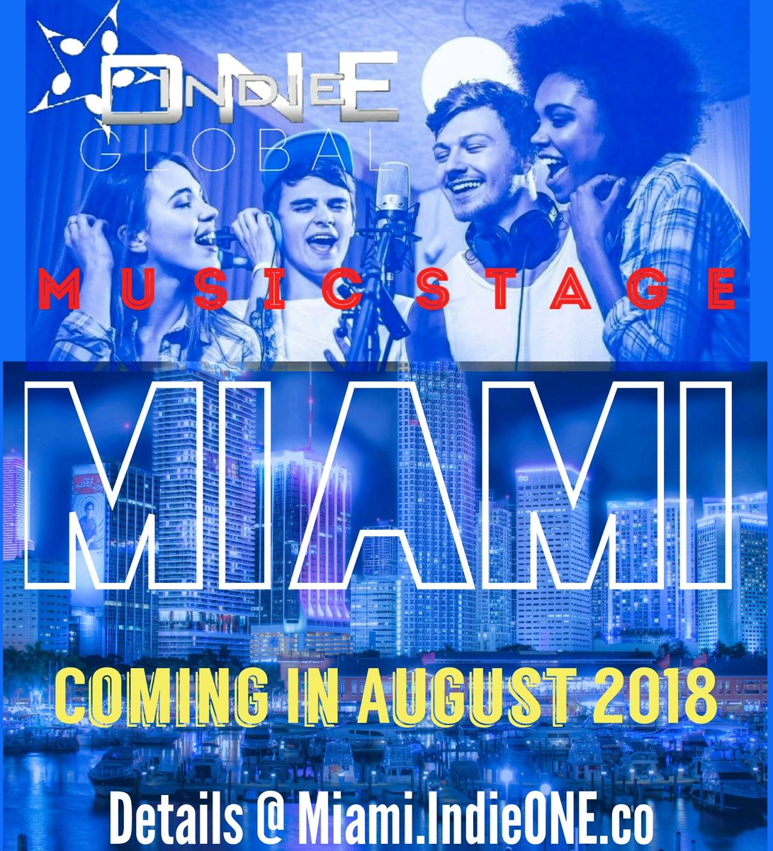 ScorpioBrands's tweet photo. Coming In August - @IndieONEGlobal Music Stage Comes To Miami powered by #IndieONEGlobalRadio &amp; #IndieGoGo https://t.co/m58wGwjgFV #IndieONEGlobalMusicStage #Media https://t.co/riPj0b6BHb