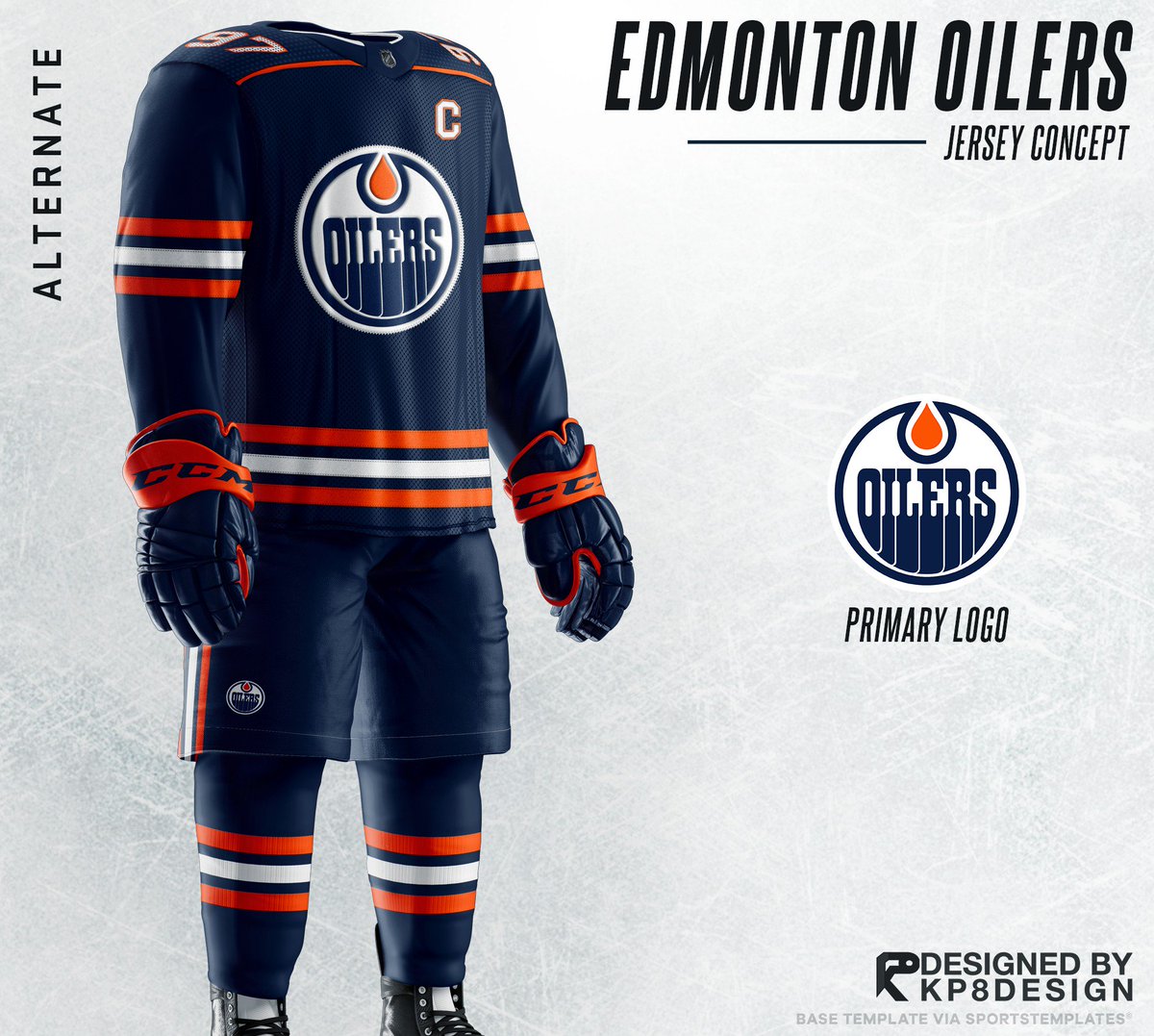 Edmonton Oilers alternate jersey 