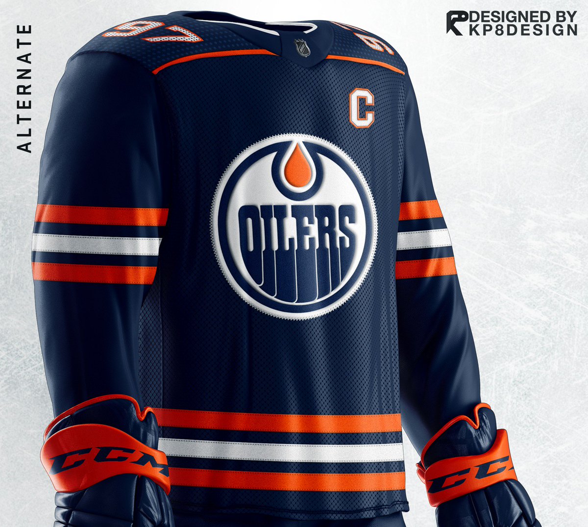 Edmonton Oilers alternate jersey 
