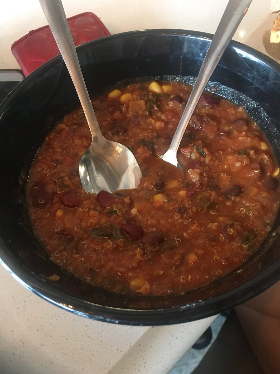 bryyamary's tweet photo. For dinner i had a super tasty quinoa chilli https://t.co/k8czzkOdFV
