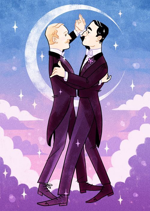 JohnlockDaily's tweet image. Holmes and Watson by @ghostbees  #Sherlockart #Sherlock #Johnlock