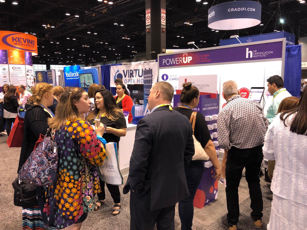 As usual always a crowd at the #HRCI BOOTH 1340 at SHRM2018