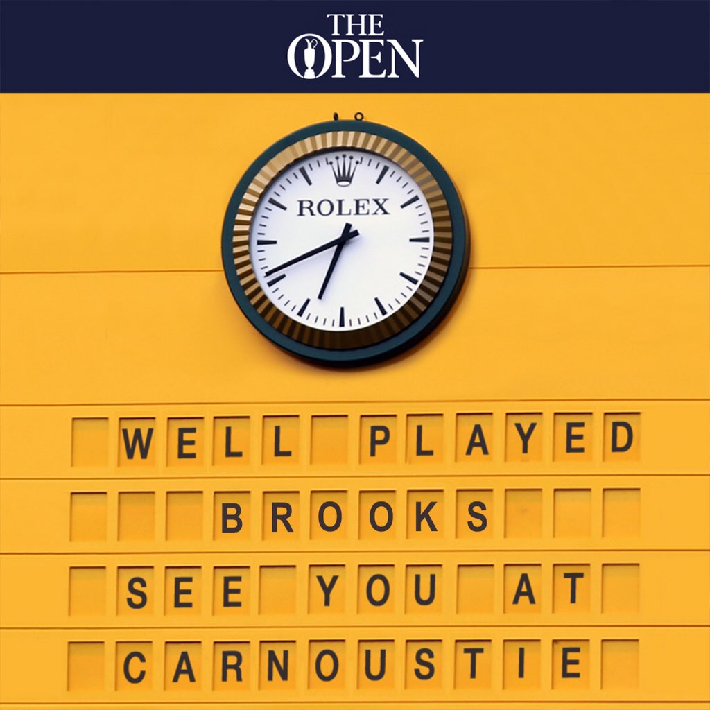 TheOpen's tweet photo. Congratulations @BKoepka, what grit you showed today. We can’t wait to welcome you to @carnoustiegolf in July 👏👏👏 #TheOpen https://t.co/WguAIk113i
