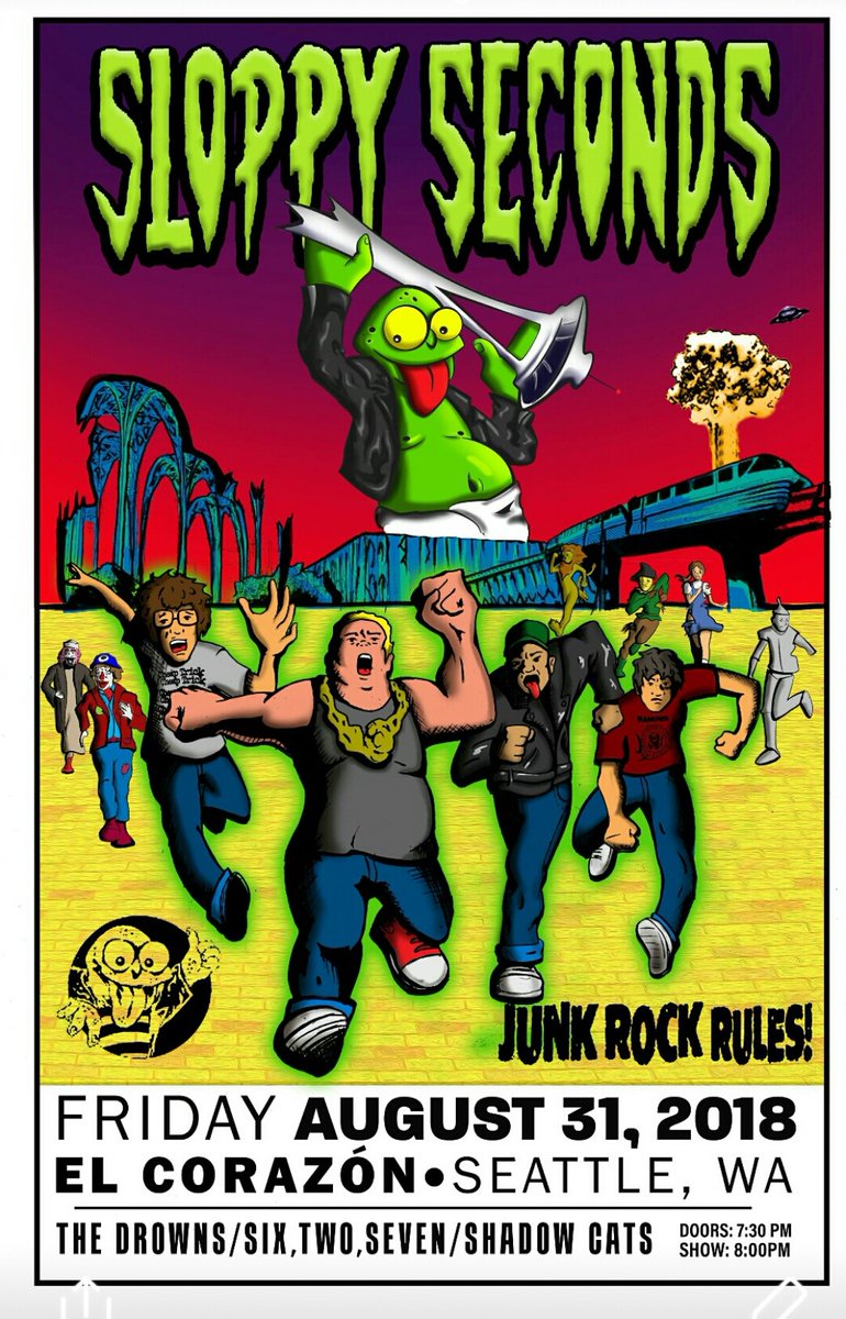 SloppyOfficial's tweet photo. #sloppysecondsjunkrock
#seattlelabordayweekend2018
#punkrock 
#slopyseconds
#theemeraldcity https://t.co/XNIK1yQEun