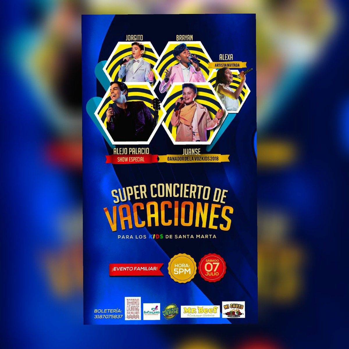 fccalejopalacio's tweet photo. Alejandristas de Santa Marta imperdible concierto de vacaciones para disfrutar en familia @AlejoPalacio #SantaMarta https://t.co/cHTdOReWZr