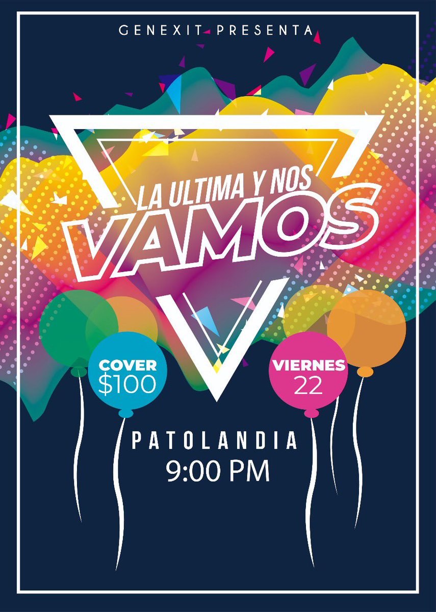 GENEXITT's tweet photo. LA ÚLTIMA Y NOS VAMOS!!! 

Compren sus boletos ya!!!! https://t.co/gzJmMTNeNU
