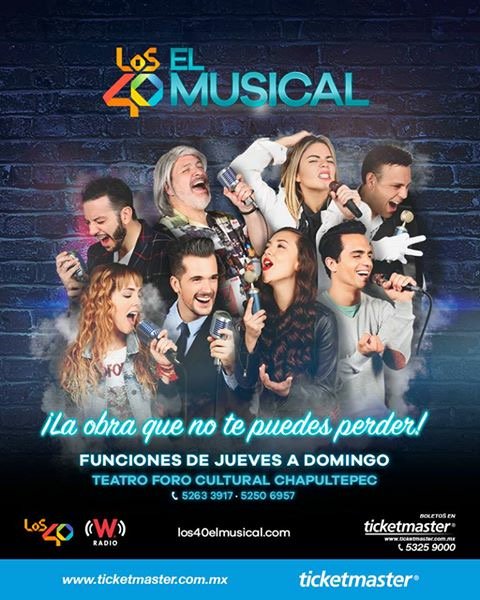 los40elmusical's tweet photo. Nos vemos hoy en #LOS40ElMusical, no pierdas la oportunidad y ven a esta gran obra 🎭 Te esperamos 🎤🎼 Adquiere tus boletos aquí 👉 https://t.co/ldMliY9Iix https://t.co/gVoE9u7rt5