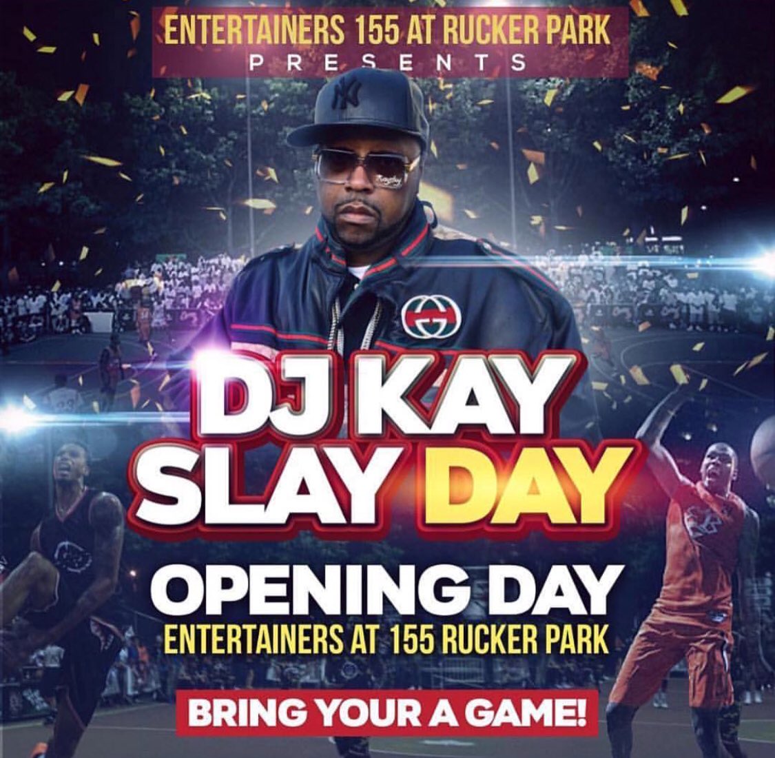 ButtaButtaWorld's tweet photo. TOMORROW is OPENING DAY of #155thEntertainers MY TEAM PLAYS WEDNESDAY but GOOD LUCK to ALL the TEAMS & may this be a GREAT START to a NEW CHAPTER at RUCKER PARK NOW KNOWN AS “GREG MARIUS COURT”‼️S/o to @kingdjkayslay too💪🤝 #StreetsFirst #RipGregMarius #GoneButNeverForgotten https://t.co/SokaGRz9hF