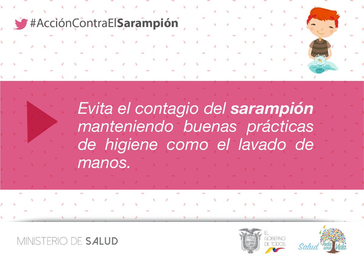 Salud_Ec's tweet photo. Recuerda, si presentas fiebre, malestar general, tos, catarro y conjuntivitis (ojosrojos) acude al centro de salud más cercano. #AcciónContraElSarampión https://t.co/slIHMNnM3Z