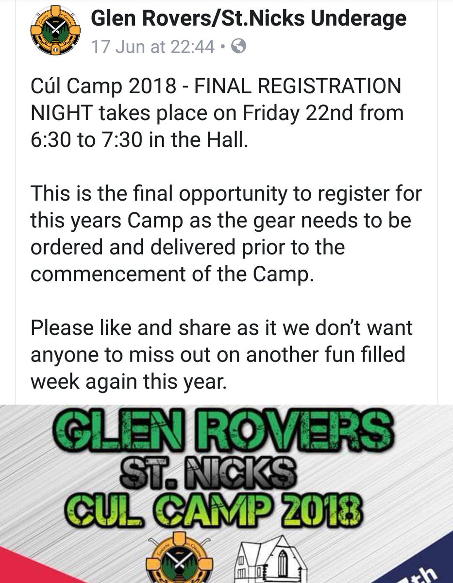 Glen Rovers Camogie tweet media