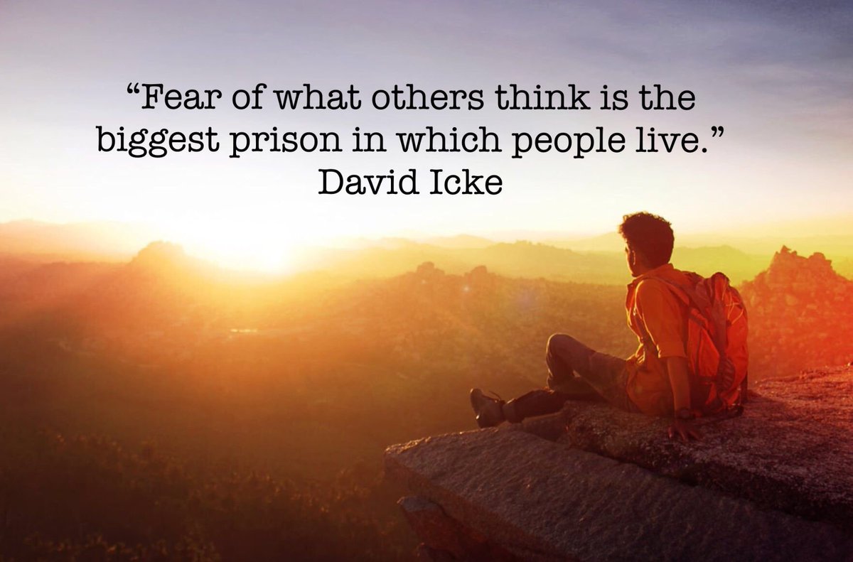 LoriShemek's tweet photo. “Fear of what others think is the greatest prison in which people live.”  ~David Icke⠀The only opinion that really matters is your own.  #Mindset #Health ⠀ https://t.co/jXRVaoZSLJ