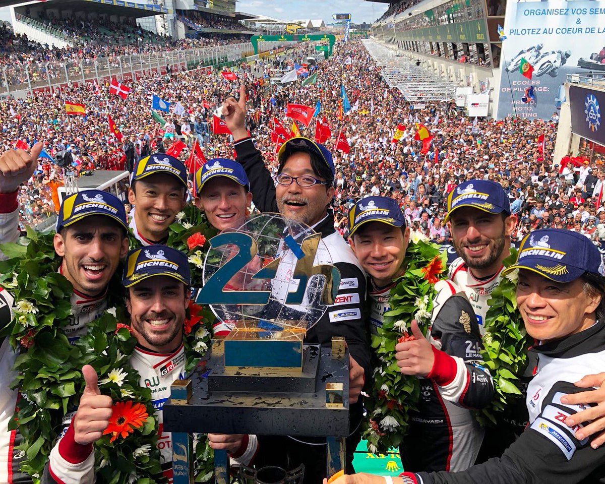 InThisLap's tweet photo. Fernando Alonso y Toyota ganan las 24 Horas de Le Mans 2018 https://t.co/IUxFtjiTai https://t.co/3Ub5BjURij