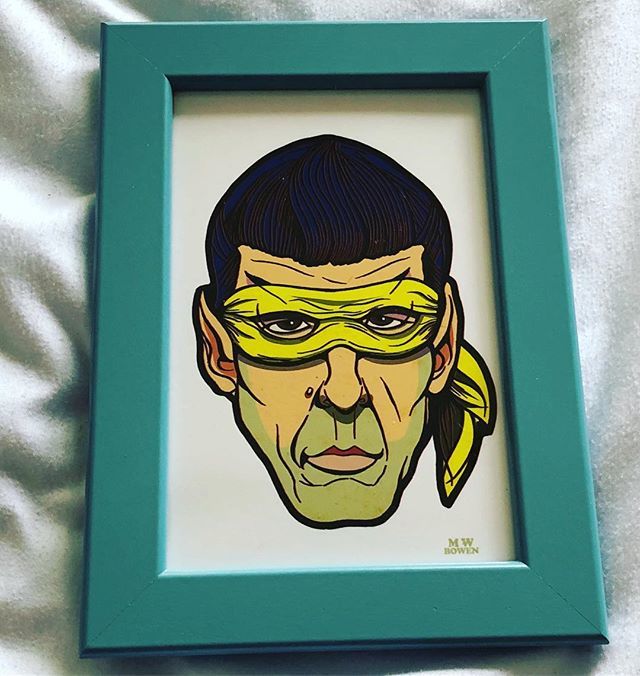 Have wanted to pick something up from @mwbowen_artist for a while and car free day on Main was a perfect chance to do it. .
.
.
#mwbowen #art #mainstreetcarfreeday #spock ift.tt/2JR7Nfj