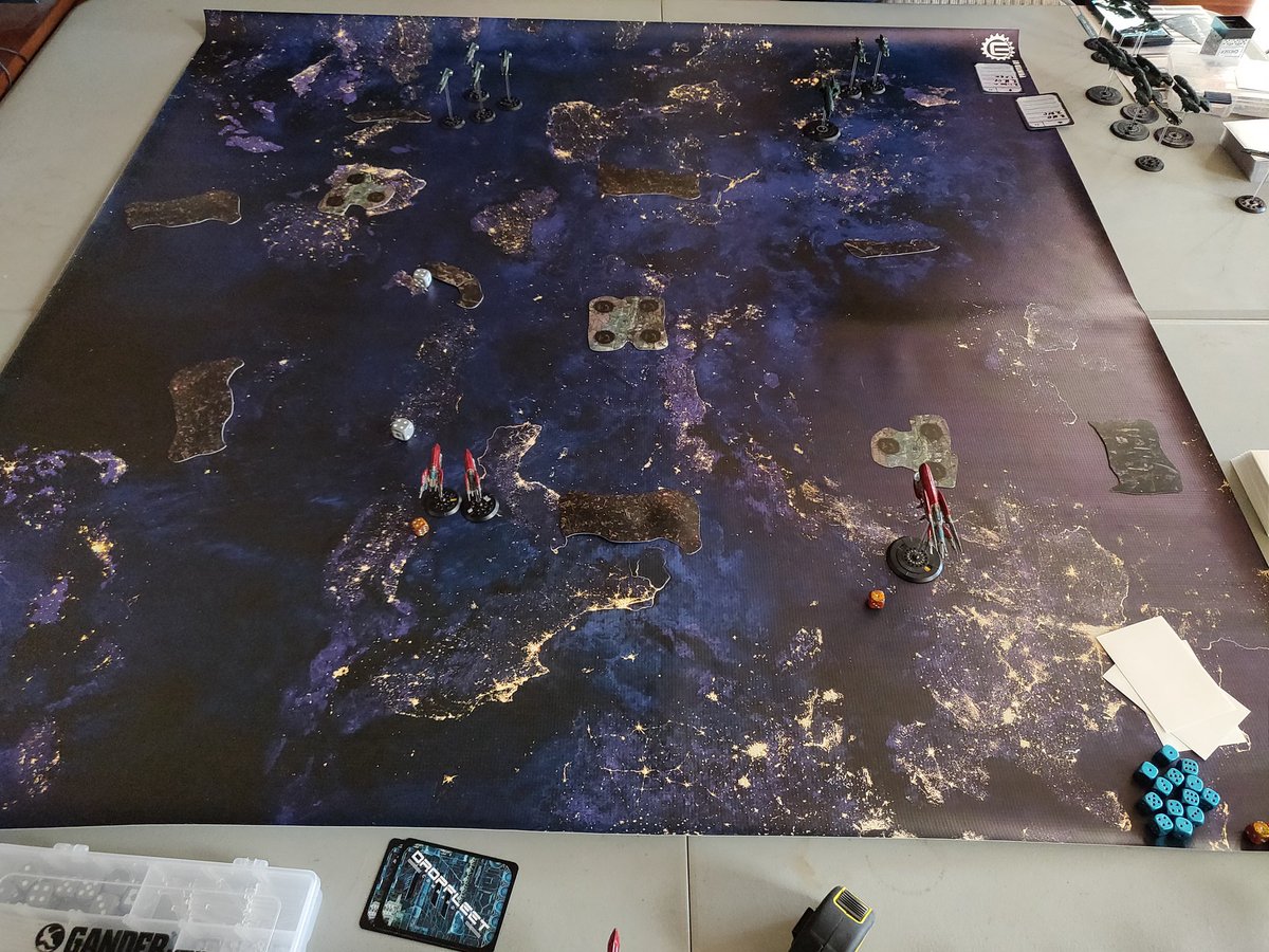 SpencerRugg's tweet image. Photos from last week's #dropfleet games. PHR won the day. #ttcombat #tabletopgaming